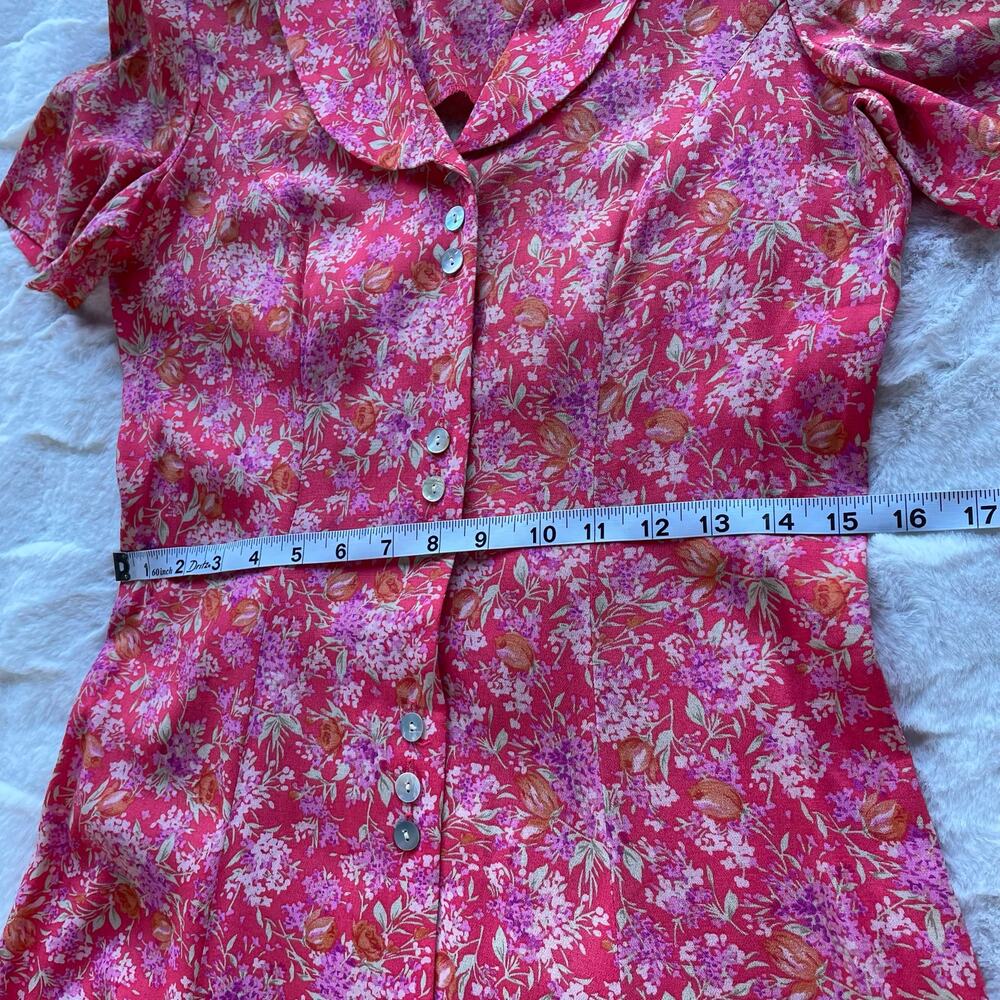 ð¥Vintage Dressbarn Floral Whimsy Cottagecore Coastal Flowy Feminine Maxi Dress - Picture 14 of 16